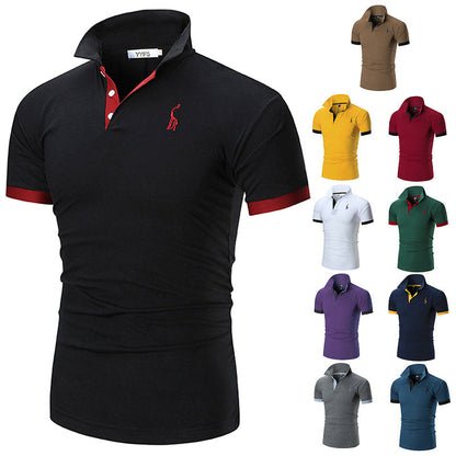 Herren Poloshirt Slim Fit Moderner Kragen