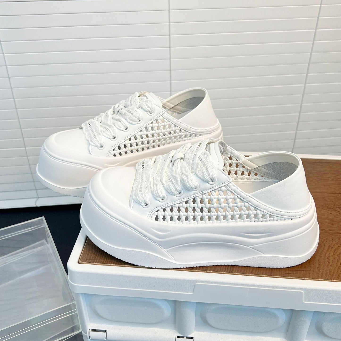 Damen Sneaker Sportlich Leicht Mesh-Design Komfortschuhe