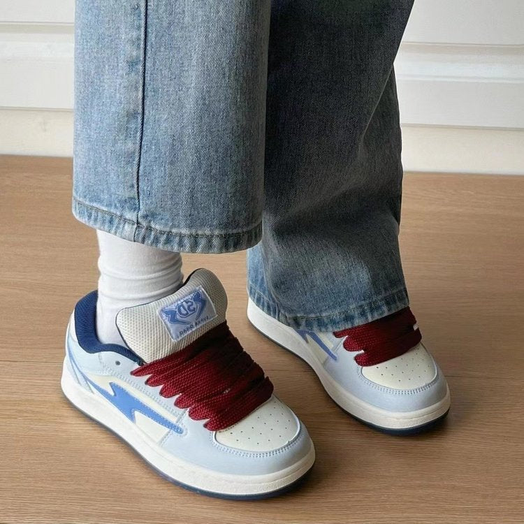 Damen Sneaker atmungsaktiv mit elastischen Schnürsenkeln Sportlich