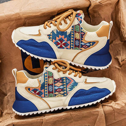 Damen Sneaker Sportlich Ethnisches Design Rutschfest