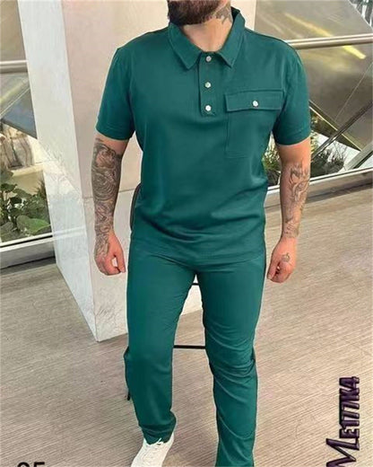 Herren Polo Set Modern mit Hose Berlin Style