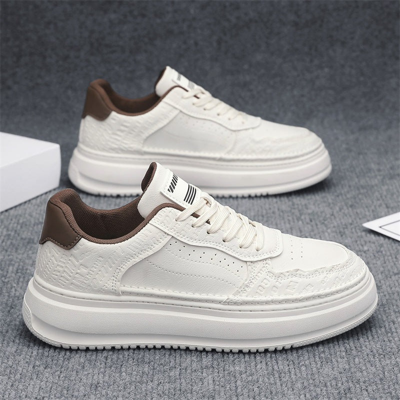 Damen Leder Sneaker Komfortabel Mit Dämpfung Modern
