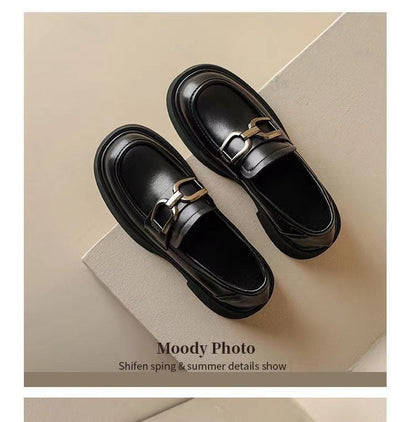 Damen Mokassins Elegante Schnallenverschluss Schuhe Modern - BerlinGlamour