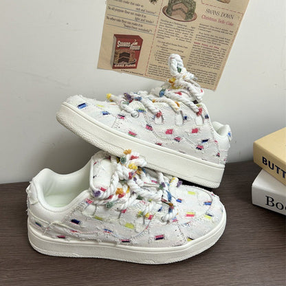 Damen Sneaker Bunt Sportlich Mit Strukturdesign - BerlinGlamour