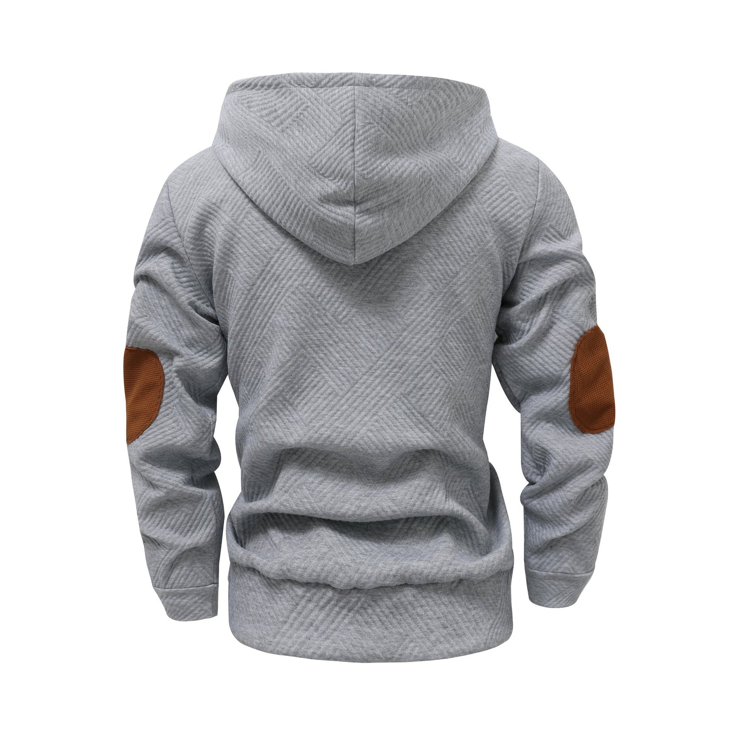 Herren Kapuzenpullover Modern mit Struktur und Knöpfen
