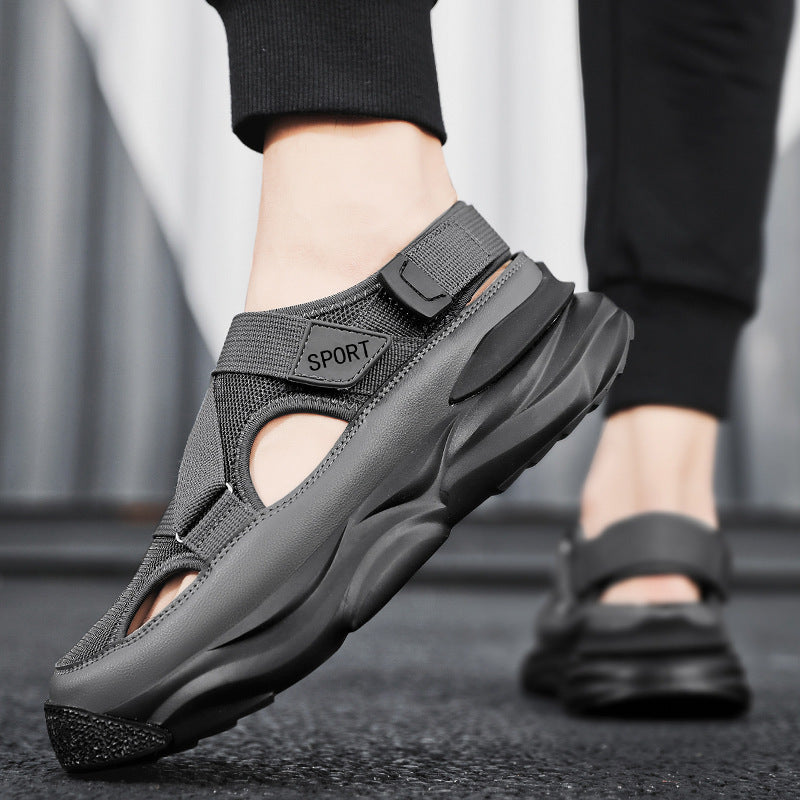 Damen Sandalen Sportlich Rutschfest Klettverschluss