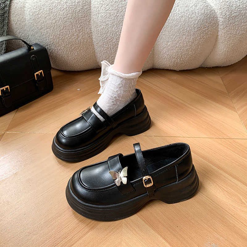 Damen Loafer Schuhe Elegant mit Riemen und Schleife
