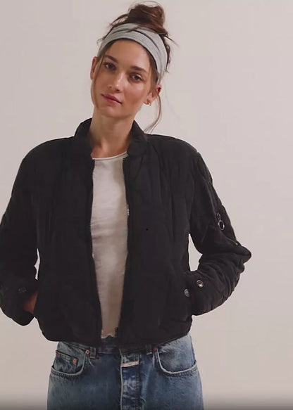 Gesteppte Damen Bomberjacke Trendy Berlin
