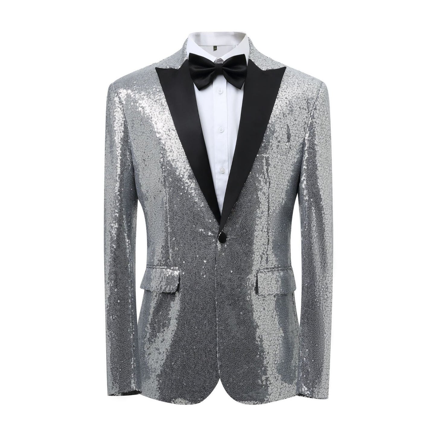Glamouröser Smoking Blazer Herren Pailletten-Anzug Elegant