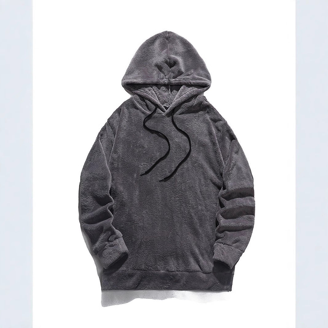 Herren Fleece Hoodie Modern Geschnitten Bequem