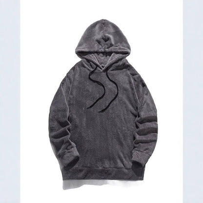 Herren Fleece Hoodie Modern Geschnitten Bequem
