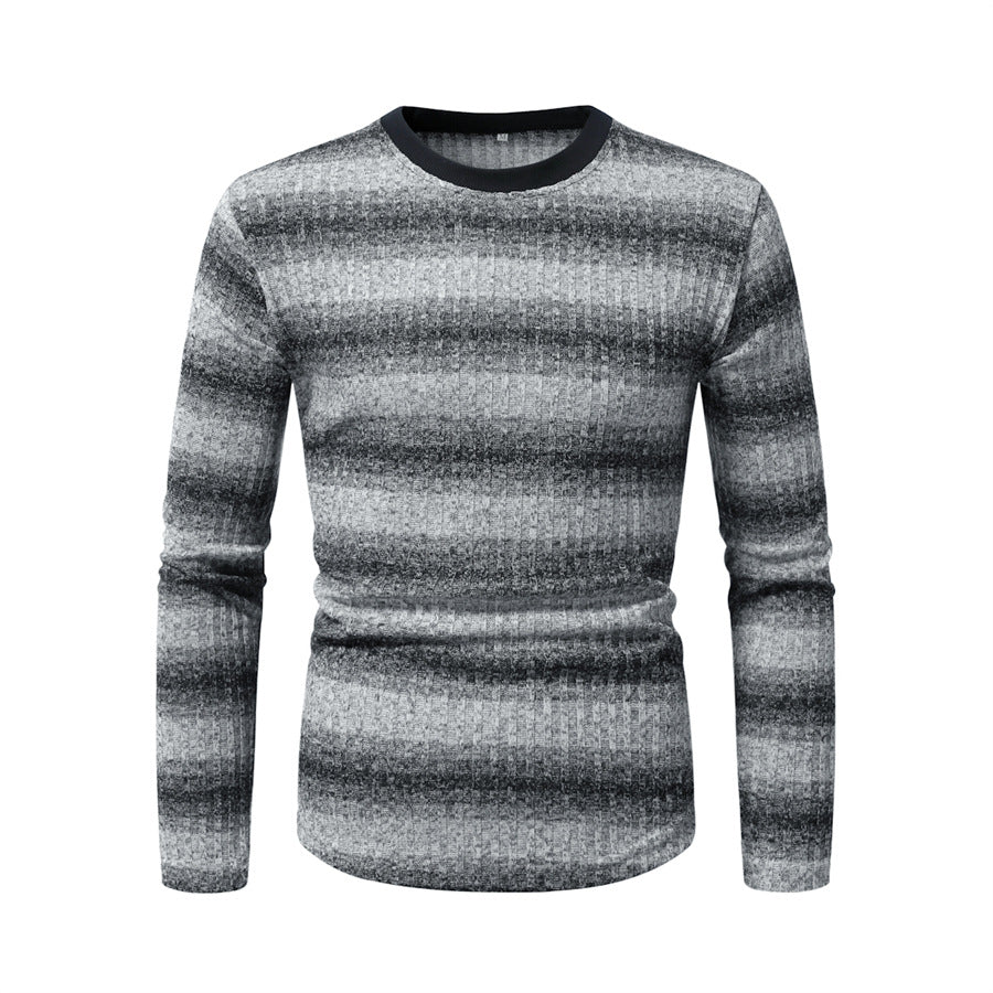 Herren Langarmshirt Modernes Strukturmuster Berlin Style