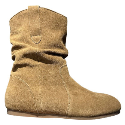 Damen Stiefel Weiches Wildleder Flexibles Design