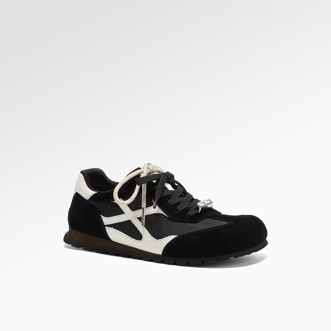 Damen Sneaker Sportlich Atmungsaktiv Metallic Glanz