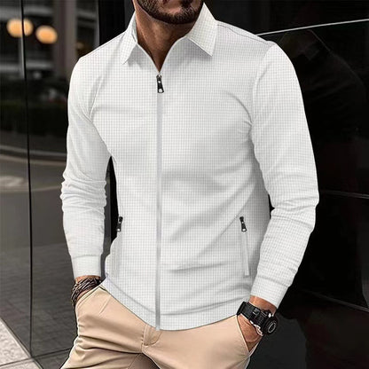 Herren Stretchjacke Sportlich Mit Stehkragen Modern