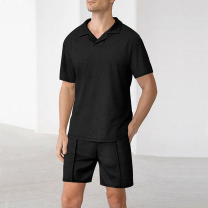 Herren Freizeithemd mit Shorts Sommer Casual