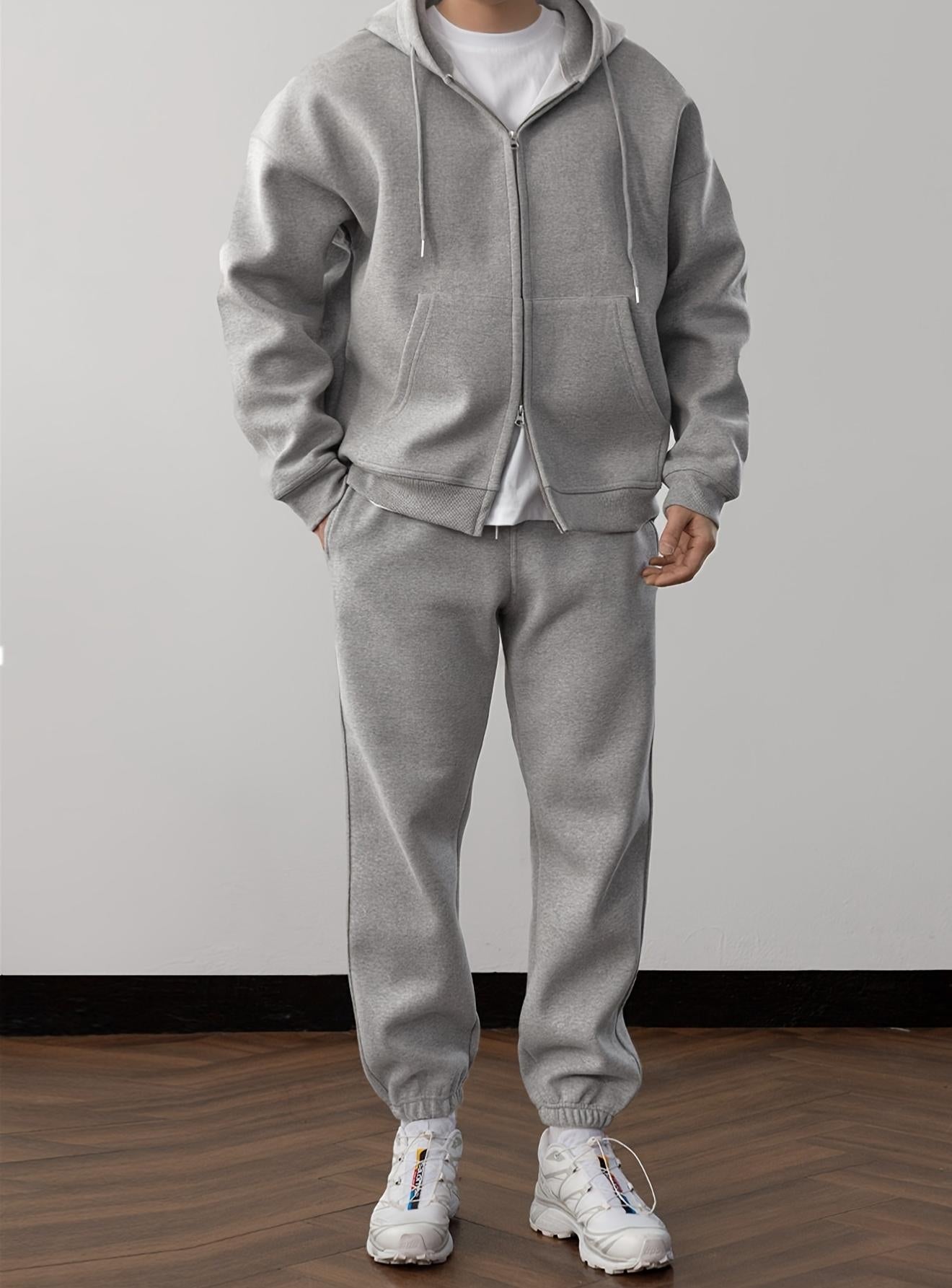 Herren Freizeitjacke Bequem mit Jogginghose Sportlich