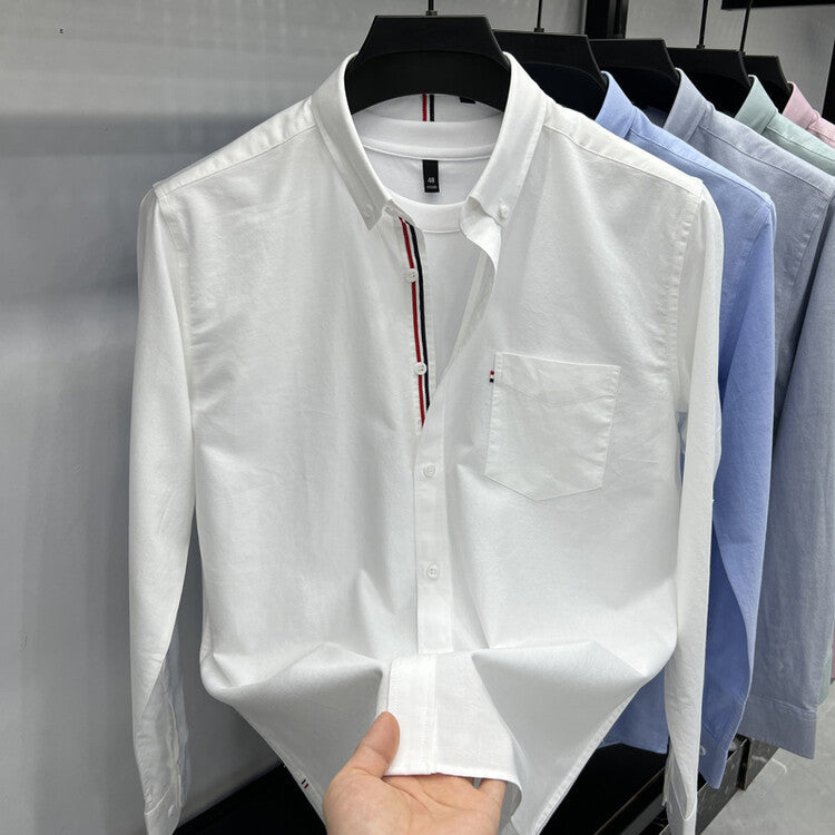 Herren Langarmhemd Modern Slim Fit Baumwolle Qualität - BerlinGlamour