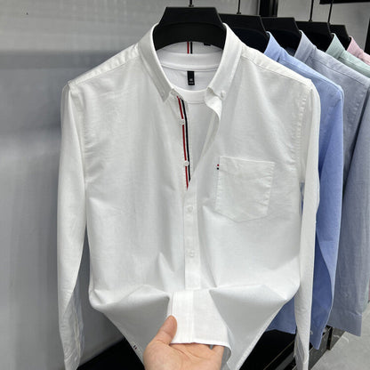 Herren Langarmhemd Modern Slim Fit Baumwolle Qualität - BerlinGlamour