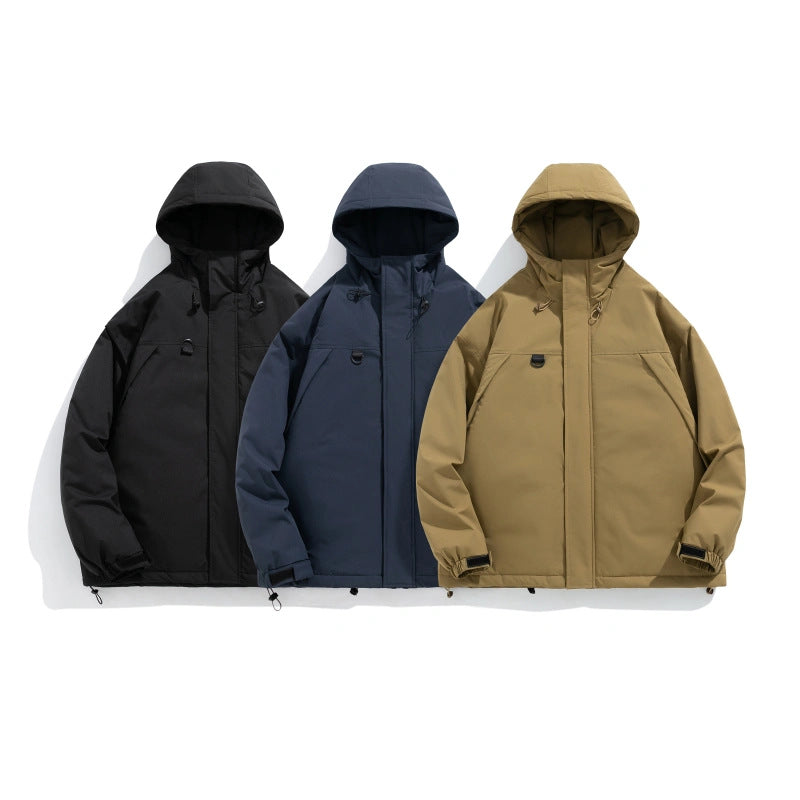 Herren Winterjacke Waterproof Verstellbarer Kragen Modern