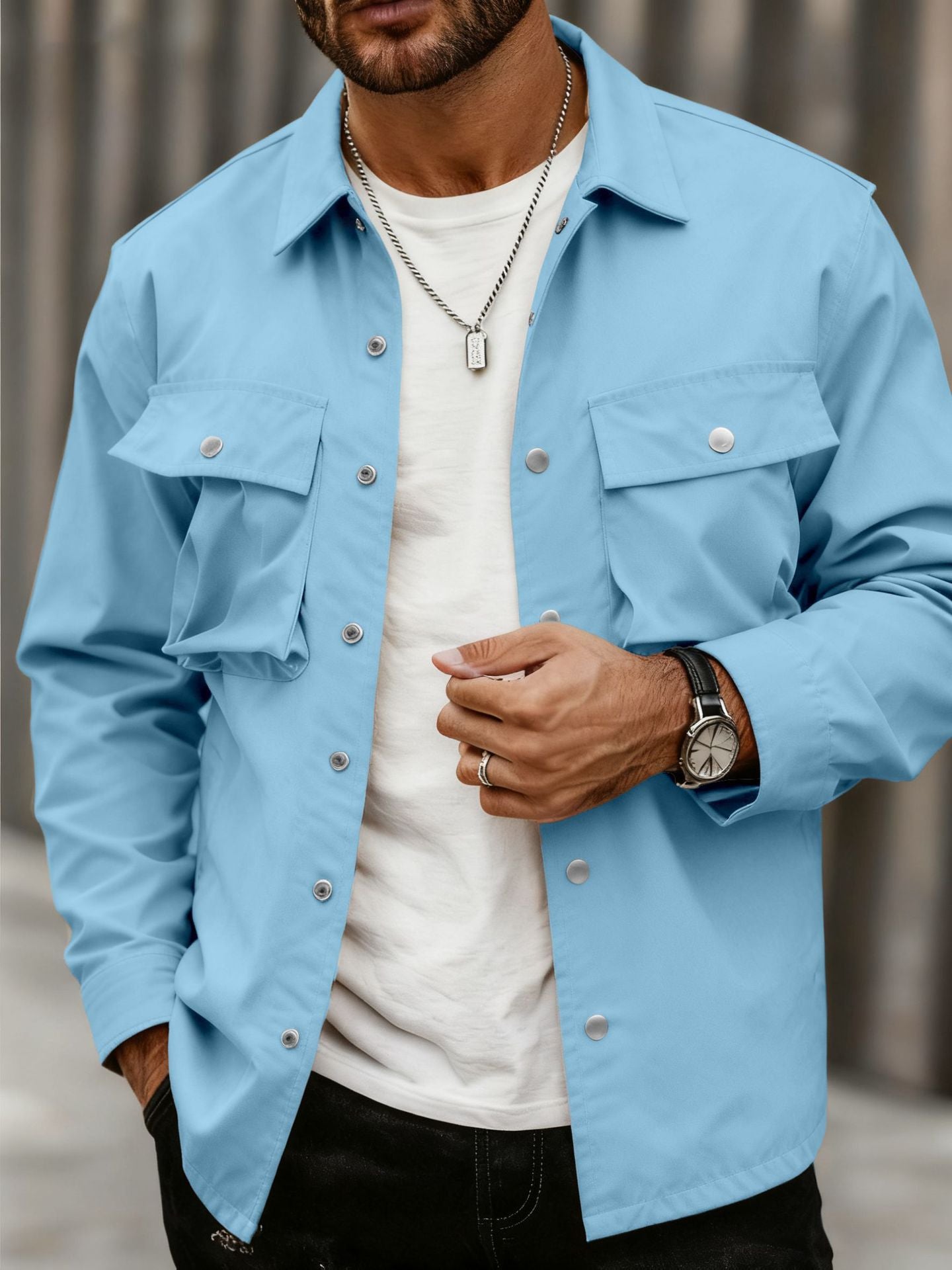 Herren Jacke Lässig Urban Streetwear Style