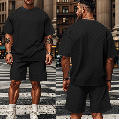 Herren T-Shirt und Shorts Set Casual Sommer