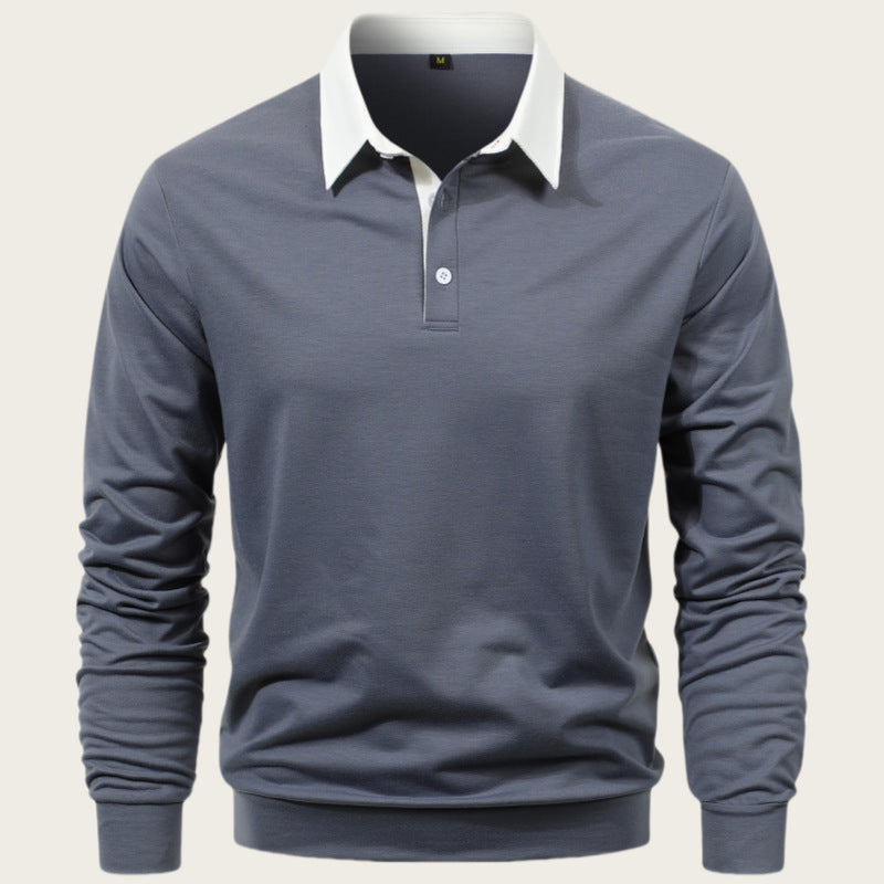 Herren Poloshirt Elegantes Baumwolle Kragen Modern