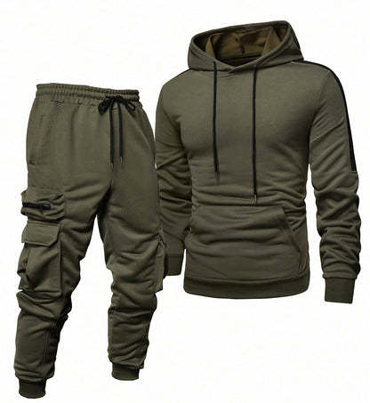 Herren Jogginganzug Komfortabel mit Taschen Sportlich