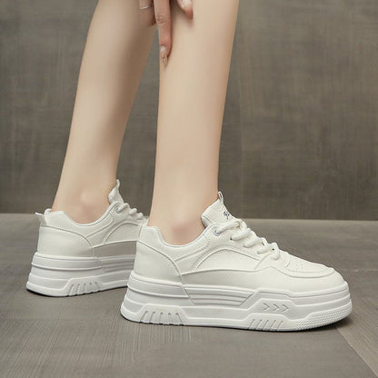 Damen Plattform Sneaker Hoch Modisch Komfort Sohle