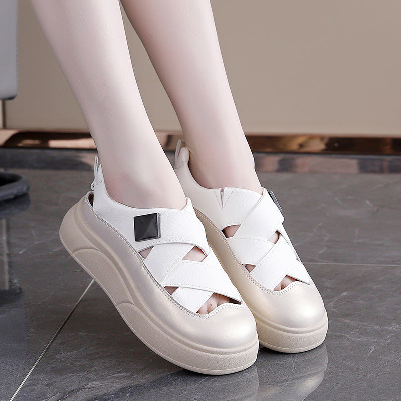 Damen Sneaker Sportschuhe Mit Kreuzband Design