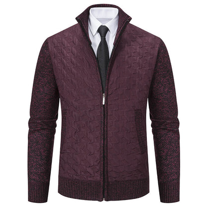 Herren Hybridjacke Elegante Steppjacke Mit Strickärmeln