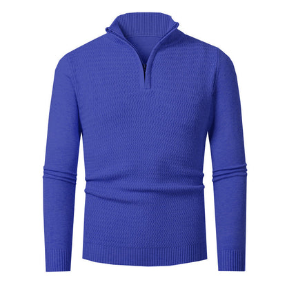 Herren Pullover Strick Modern Hochkragen Berlin Style