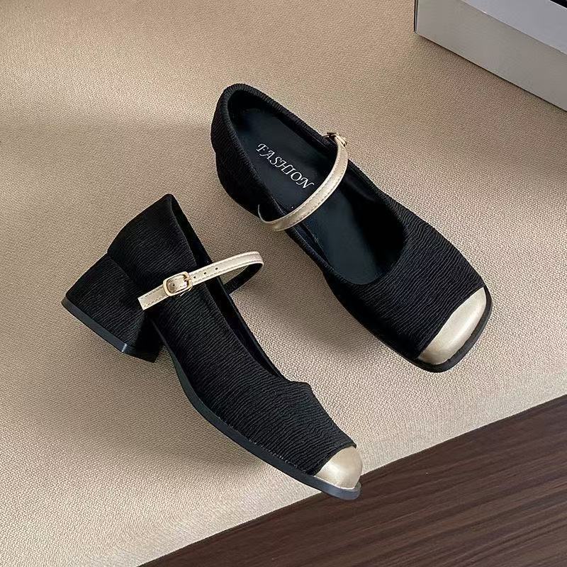 Damen Schuhe Mary Jane Elegantes Design mit verstellbarem Riemen