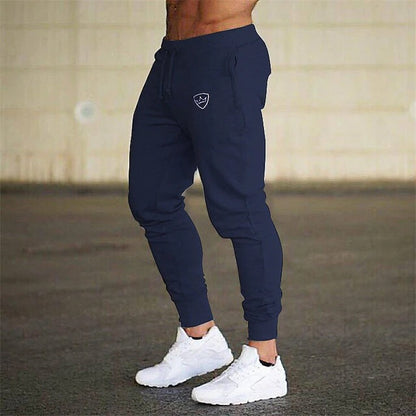 Herren Jogginghose Slim Fit Elastisch Schwarz