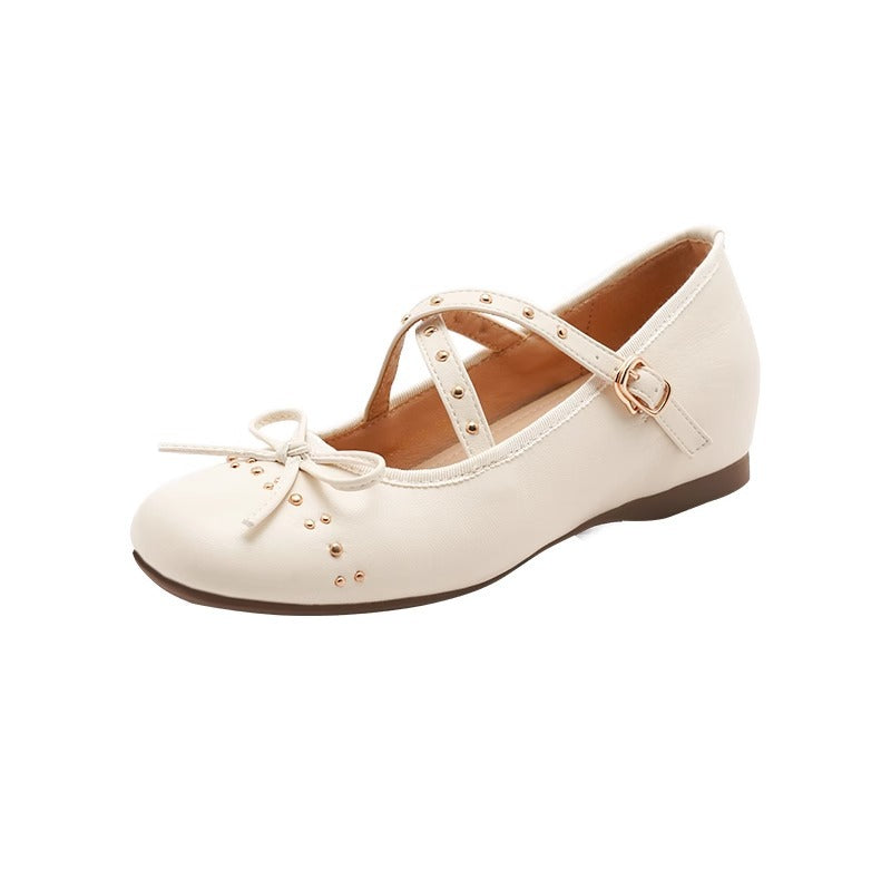 Damen Ballerinas mit Riemchen und Glitzersteinen