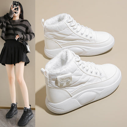 Damen Sneaker Warm Gefüttert High-Top Rutschfest - BerlinGlamour