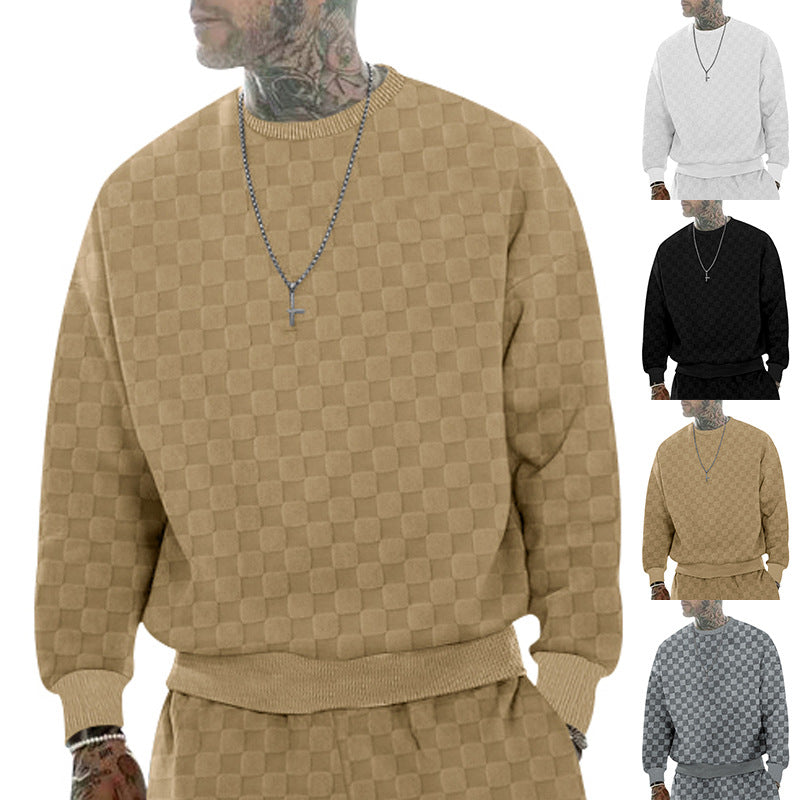 Herren Oversize Pullover Lässig Strukturiert Weite Passform - BerlinGlamour