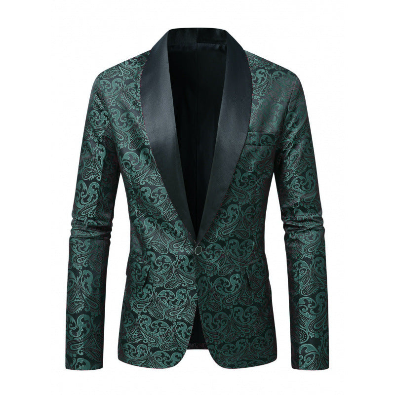 Herren Blazer Smoking Elegant Mit Muster