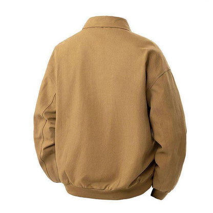 Herren Übergangsjacke Lässig Modern mit Stehkragen und Taschen