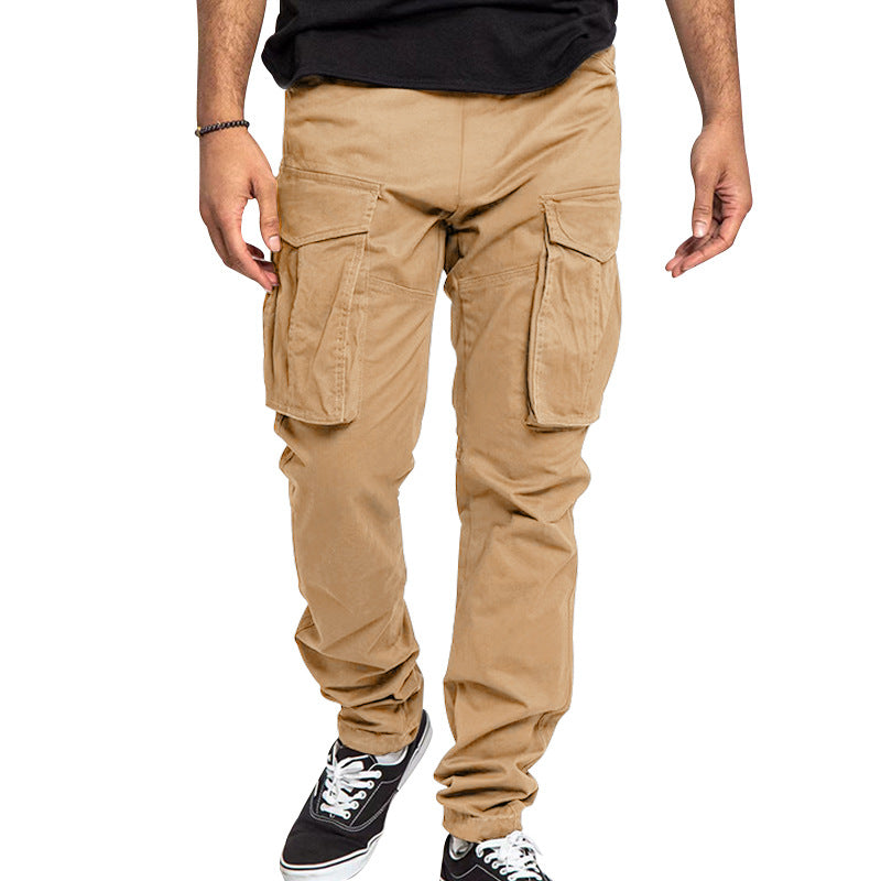 Herren Cargo-Hose Bequem Elastisch Mehrere Taschen