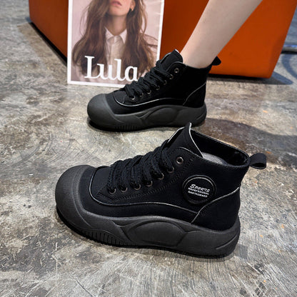 Damen Sneaker Hoch High-Top Komfort Schuhe Rutschfest