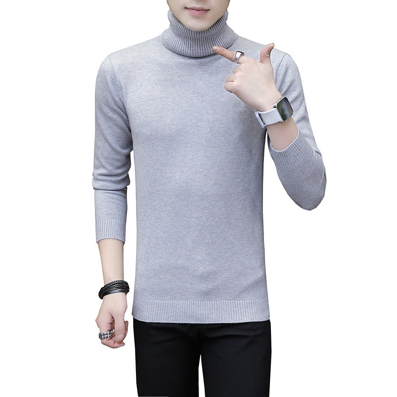 Herren Strickpullover Hochgeschlossen Elegant Modern