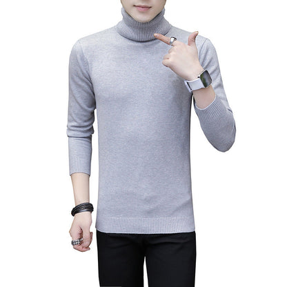 Herren Strickpullover Hochgeschlossen Elegant Modern