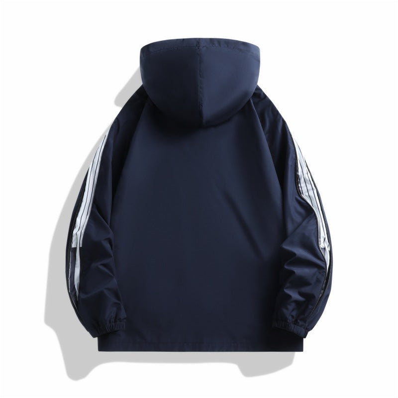 Herren Sportjacke Übergangsjacke Reißverschlusstaschen Funktionell