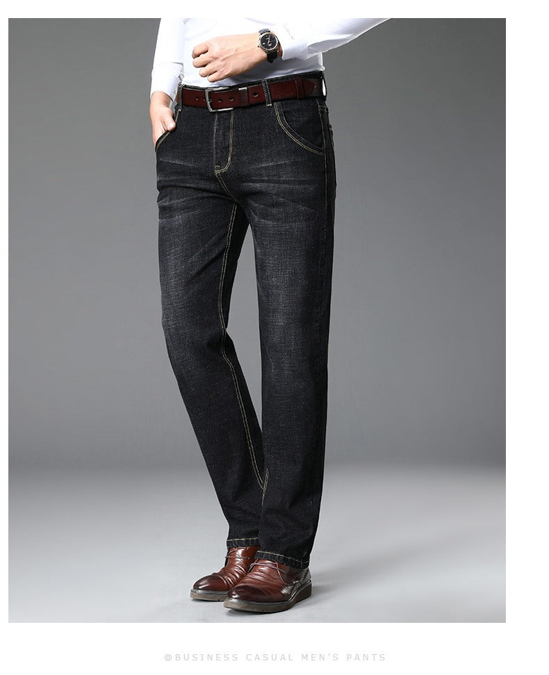 Herren Jeans Bequem Lässig Business Style