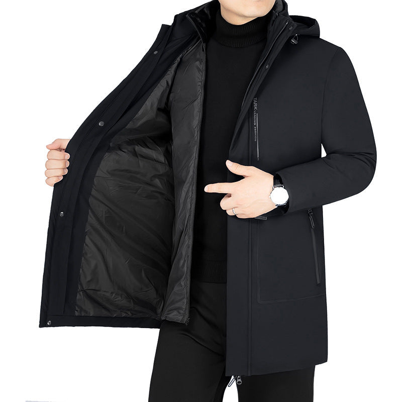 Herren Winterjacke Wasserdicht Warm mit Kapuze