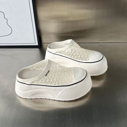 Damen Clogs Plateau Schuhe Bequem Luftdurchlässig Trendig