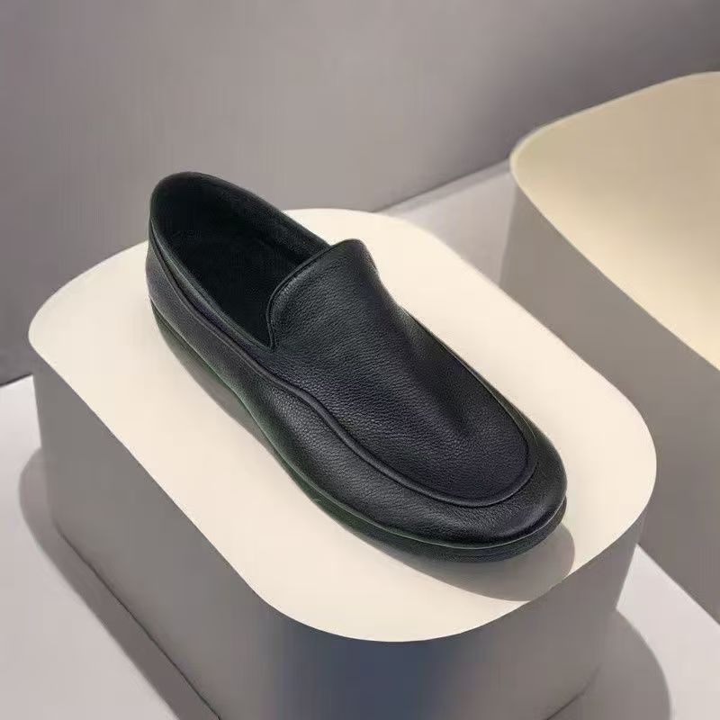 Damen Ledermokassins Elegante Rutschfeste Sohle Schicke Mode - BerlinGlamour