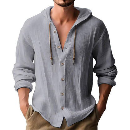 Herren Kapuzenbluse Langarm Lässig Casual