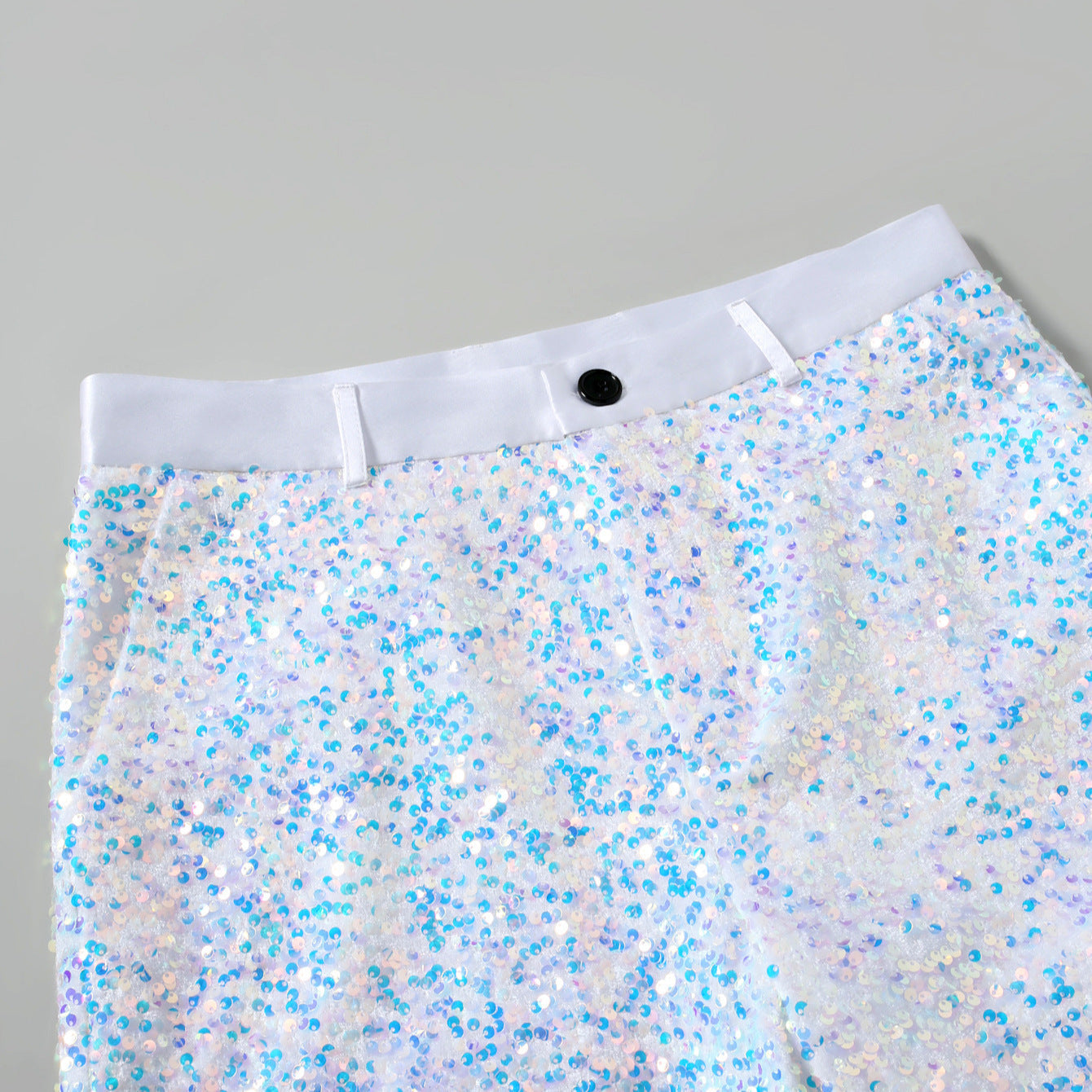 Glitzernde Herrenhose mit Pailletten Effekt Partyhose